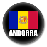 Andorra Flagge Ansteckbutton