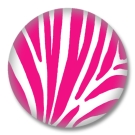 Animal Print Button Badge pinkes Zebrafellmuster 