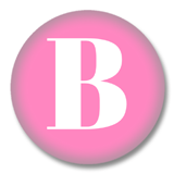 Buchstaben Buttons - Weiß auf Pink