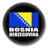 Buttonfee - Bosnien und Herzegowina Flagge