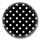 Polka Dots Button - kleine weisse Punkte