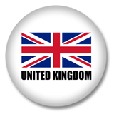 Großbritannien Flagge Button