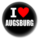 I love Augsburg Button