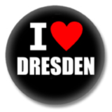 I love Dresden Button