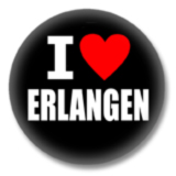 I love Erlangen Button