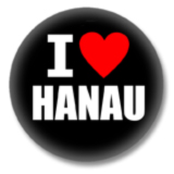 I love Hanau Button