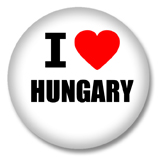 Ungarn Button - I love Hungary