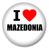 Mazedonien Button - I love Mazedonia