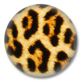 Leopardenfellmuster Animal Print Button Badge