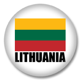 Litauen Flagge Button