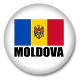 Moldawien Flagge Button