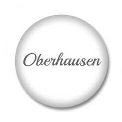 Oberhausen Button – Grau auf Weiß