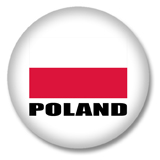 Polen Flagge Button