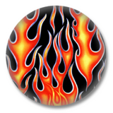 Flammen Button Badge / Ansteckbutton