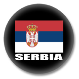 Serbien Flagge Ansteckbutton