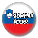 Slowenien Button - Slowenia Rocks