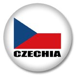 Tschechien Flagge Button