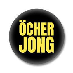 Aachen Button – Öcher Jong – Gelb auf Schwarz