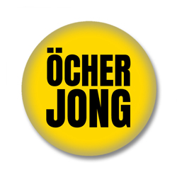 Aachen Button – Öcher Jong – Schwarz auf Gelb