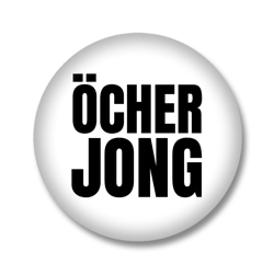 Aachen Button – Öcher Jong – Schwarz auf Weiß