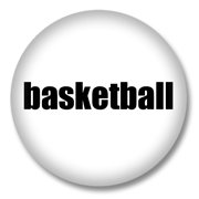 Basketball Button – Schwarz auf Weiß