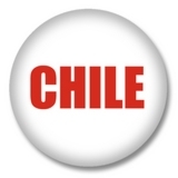 Chile Ansteckbutton — Schriftzug Chile