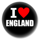 England Ansteckbutton - I Love England