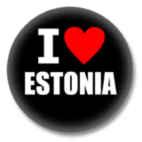 Estland Ansteckbutton - I Love Estonia