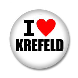 I love Krefeld Ansteckbutton