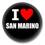 San Marino Ansteckbutton - I Love San Marino