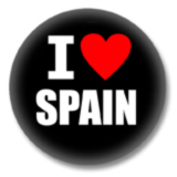 Spanien Ansteckbutton - I Love Spain