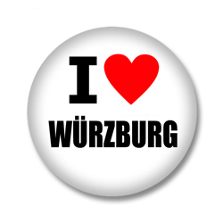 I love Würzburg  Ansteckbutton