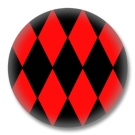 Karierter Button Badge / Ansteckbutton - K09