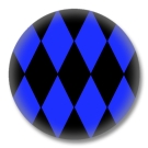 Karierter Button Badge / Ansteckbutton - K11