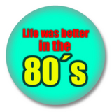 15 Buttons  80er Jahre, Rockabilly Style, Sprüche etc.  