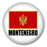 Montenegro Button - Flagge als Herz