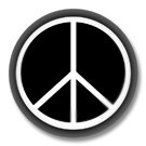 Peace Zeichen Button Badge