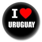Uruguay Ansteckbutton — I love Uruguay