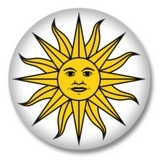 Uruguay Button — Sol de Mayo / Inkasonne