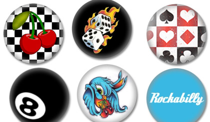 Rockabilly Buttons